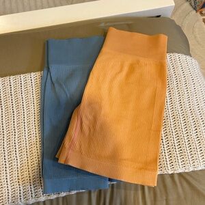 SHEIN Blue and Orange Athletic Shorts